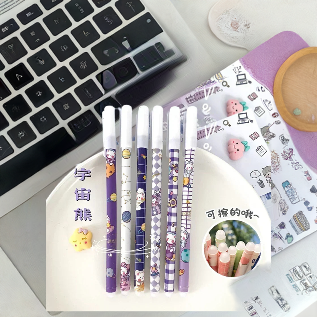 Kawaii Erasable Gel Pens Set